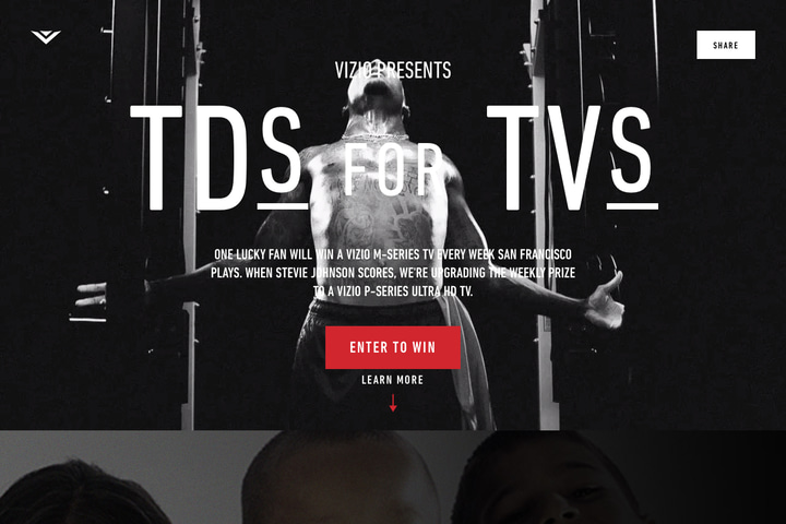 TDs for TVs website preview
